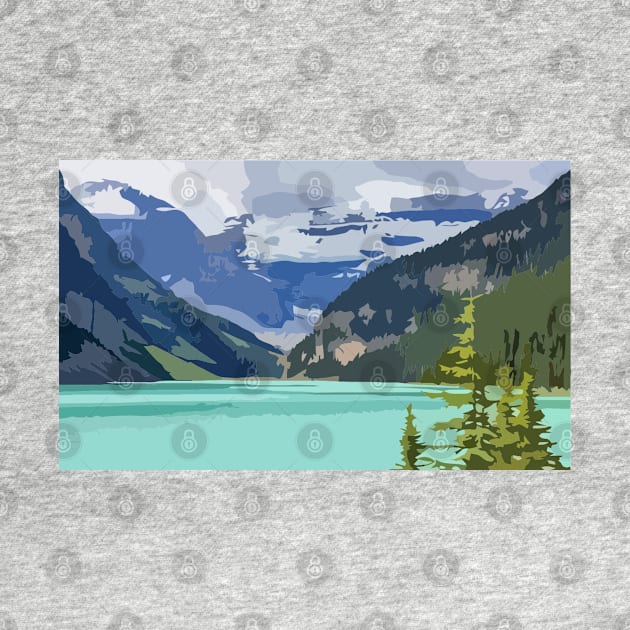 Lake Louise Painting by gktb